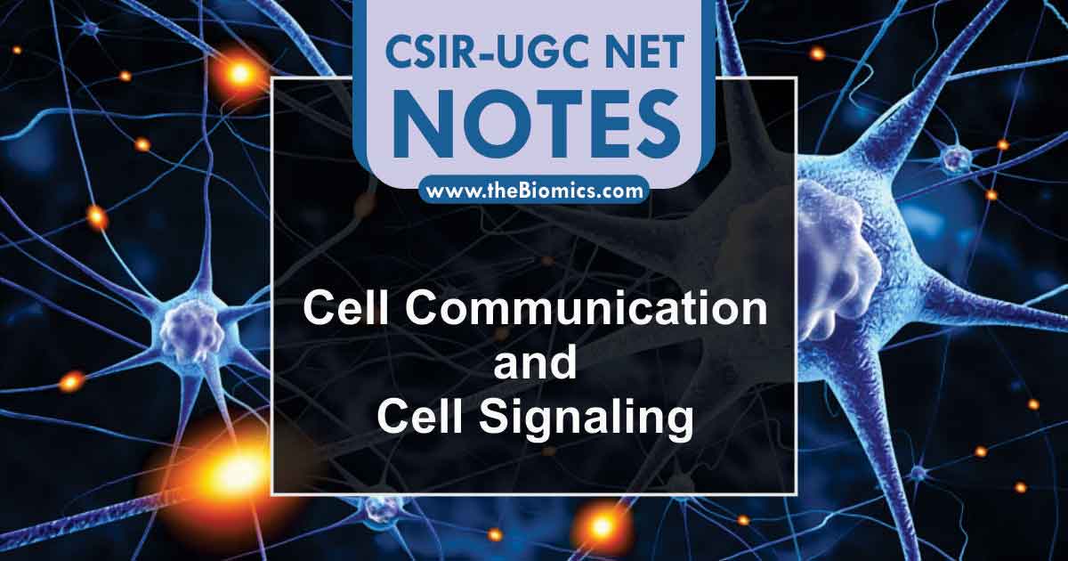 Notes in Cell Communication & Cell Signaling